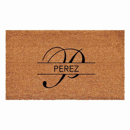 Calloway Mills Personalized Door Mat, Black, Natural, 17 in W x 29 in L 110941729
